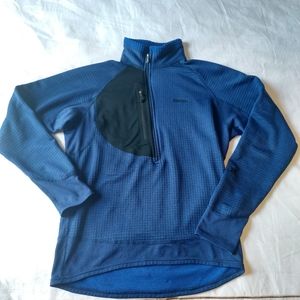 Patagonia Men's R1 1/2 Zip Fleece, Blue, Small